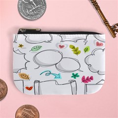 Set Chalk Out Chitchat Scribble Mini Coin Purse by Pakjumat