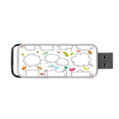 Set Chalk Out Chitchat Scribble Portable Usb Flash (one Side) by Pakjumat