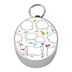 Set Chalk Out Chitchat Scribble Mini Silver Compasses by Pakjumat