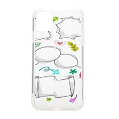 Set Chalk Out Chitchat Scribble Iphone 11 Tpu Uv Print Case by Pakjumat