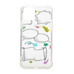 Set Chalk Out Chitchat Scribble Iphone 11 Pro 5 8 Inch Tpu Uv Print Case by Pakjumat