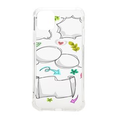 Set Chalk Out Chitchat Scribble Iphone 11 Pro Max 6 5 Inch Tpu Uv Print Case by Pakjumat