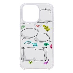 Set Chalk Out Chitchat Scribble Iphone 13 Pro Tpu Uv Print Case by Pakjumat