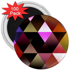 Abstract Geometric Triangles Shapes 3  Magnets (100 Pack) by Pakjumat