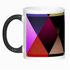 Abstract Geometric Triangles Shapes Morph Mug by Pakjumat