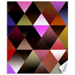 Abstract Geometric Triangles Shapes Canvas 8  X 10  by Pakjumat