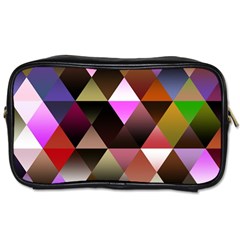 Abstract Geometric Triangles Shapes Toiletries Bag (one Side) by Pakjumat