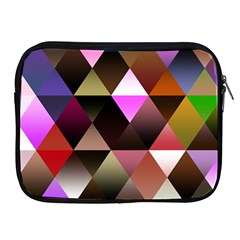 Abstract Geometric Triangles Shapes Apple Ipad 2/3/4 Zipper Cases by Pakjumat