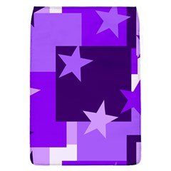 Purple Stars Pattern Shape Removable Flap Cover (l) by Pakjumat