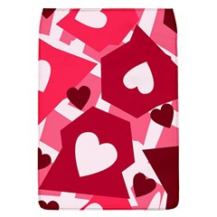 Pink Hearts Pattern Love Shape Removable Flap Cover (l) by Pakjumat