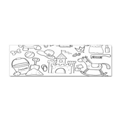 Baby Hand Sketch Drawn Toy Doodle Sticker Bumper (100 Pack)