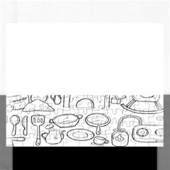 Baby Hand Sketch Drawn Toy Doodle Rectangular Jigsaw Puzzl by Pakjumat