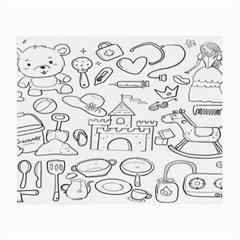 Baby Hand Sketch Drawn Toy Doodle Small Glasses Cloth by Pakjumat