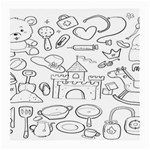 Baby Hand Sketch Drawn Toy Doodle Medium Glasses Cloth Front