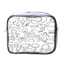 Baby Hand Sketch Drawn Toy Doodle Mini Toiletries Bag (one Side) by Pakjumat