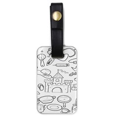 Baby Hand Sketch Drawn Toy Doodle Luggage Tag (one Side) by Pakjumat