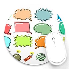 Set Collection Balloon Image Round Mousepad by Pakjumat