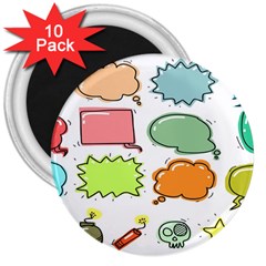 Set Collection Balloon Image 3  Magnets (10 Pack)  by Pakjumat