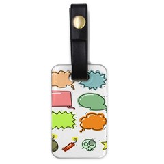 Set Collection Balloon Image Luggage Tag (one Side) by Pakjumat