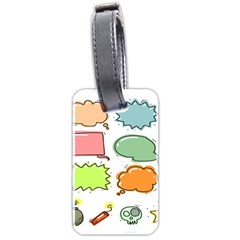 Set Collection Balloon Image Luggage Tag (two Sides) by Pakjumat