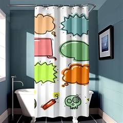 Set Collection Balloon Image Shower Curtain 36  X 72  (stall)  by Pakjumat