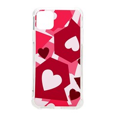 Pink Hearts Pattern Love Shape Iphone 11 Pro Max 6 5 Inch Tpu Uv Print Case by Pakjumat