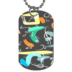 Repetition Seamless Child Sketch Dog Tag (one Side) by Pakjumat