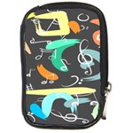 Repetition Seamless Child Sketch Compact Camera Leather Case Front