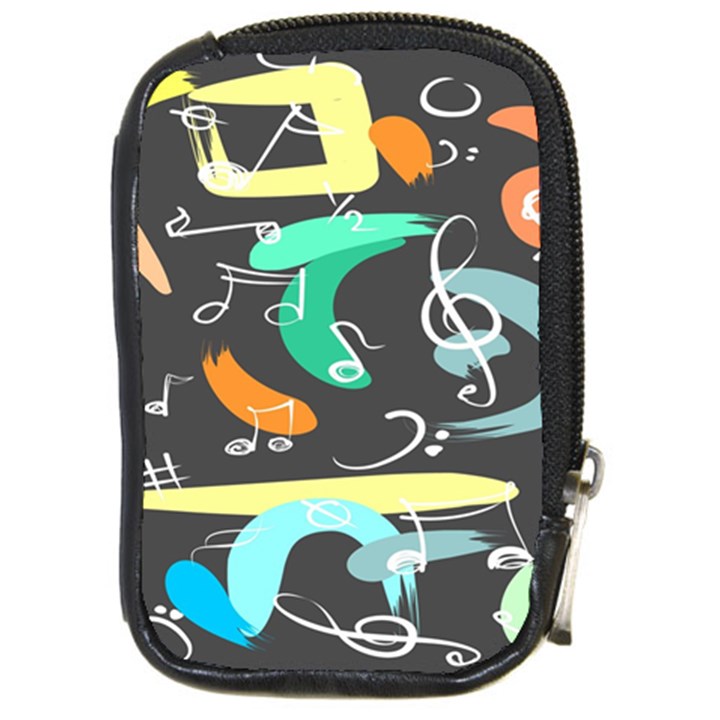 Repetition Seamless Child Sketch Compact Camera Leather Case