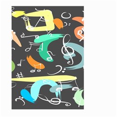 Repetition Seamless Child Sketch Large Garden Flag (two Sides) by Pakjumat