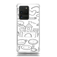 Baby Hand Sketch Drawn Toy Doodle Samsung Galaxy S20 Ultra 6 9 Inch Tpu Uv Case by Pakjumat