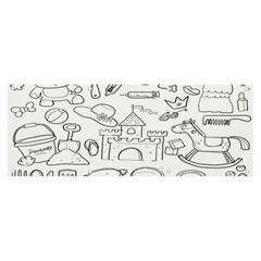 Baby Hand Sketch Drawn Toy Doodle Banner And Sign 8  X 3  by Pakjumat