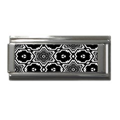 Black And White Pattern Background Structure Superlink Italian Charm (9mm) by Pakjumat