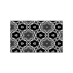 Black And White Pattern Background Structure Sticker Rectangular (10 Pack) by Pakjumat