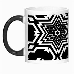 Black And White Pattern Background Structure Morph Mug by Pakjumat