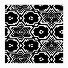 Black And White Pattern Background Structure Medium Glasses Cloth (2 Sides) by Pakjumat