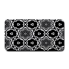 Black And White Pattern Background Structure Medium Bar Mat by Pakjumat