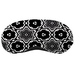 Black And White Pattern Background Structure Sleep Mask by Pakjumat