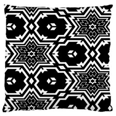 Black And White Pattern Background Structure Large Cushion Case (one Side) by Pakjumat