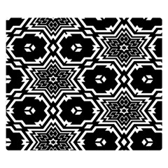 Black And White Pattern Background Structure Two Sides Premium Plush Fleece Blanket (small) by Pakjumat