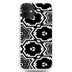 Black And White Pattern Background Structure Iphone 12/12 Pro Tpu Uv Print Case by Pakjumat