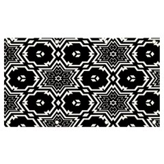 Black And White Pattern Background Structure Banner And Sign 7  X 4  by Pakjumat