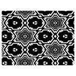 Black And White Pattern Background Structure Premium Plush Fleece Blanket (Extra Small) 40 x30  Blanket Front