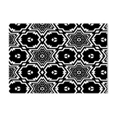 Black And White Pattern Background Structure Crystal Sticker (a4) by Pakjumat