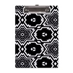 Black And White Pattern Background Structure A5 Acrylic Clipboard Front