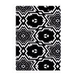 Black And White Pattern Background Structure A5 Acrylic Clipboard Back