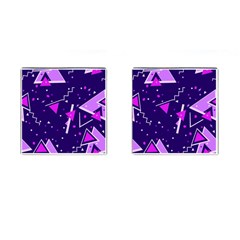 Memphis Pattern Geometric Abstract Cufflinks (square) by Pakjumat