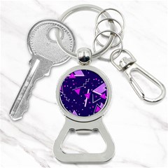 Memphis Pattern Geometric Abstract Bottle Opener Key Chain by Pakjumat