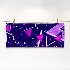 Memphis Pattern Geometric Abstract Hand Towel by Pakjumat