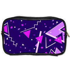 Memphis Pattern Geometric Abstract Toiletries Bag (one Side) by Pakjumat